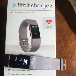 Fitbit Charge 2 Rose Gold Series. Size S.